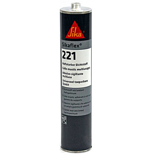 Sikaflex-221 schwarz, 300 ml Kartusche, haftstarker Dichtstoff
