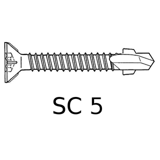 Torx Spezial Bohrschrauben verzinkt SC5 46-DS12-5,5 x 60