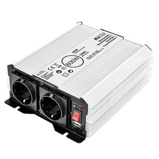 Spannungswandler 12-230V 600W/1200W + USB